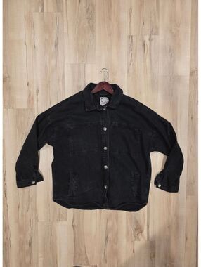 Stoosh Vintage Denim Black Jacket Size L